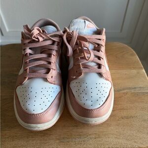 Nike Women's Pink and White Sneakers